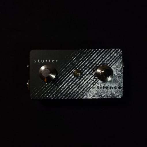 The front of the Stutter Silence pedal showing two foot switches.